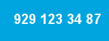 929 123 34 87 929 123 34 87